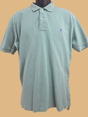 Polo Ralph Lauren Mens Green Polo Large